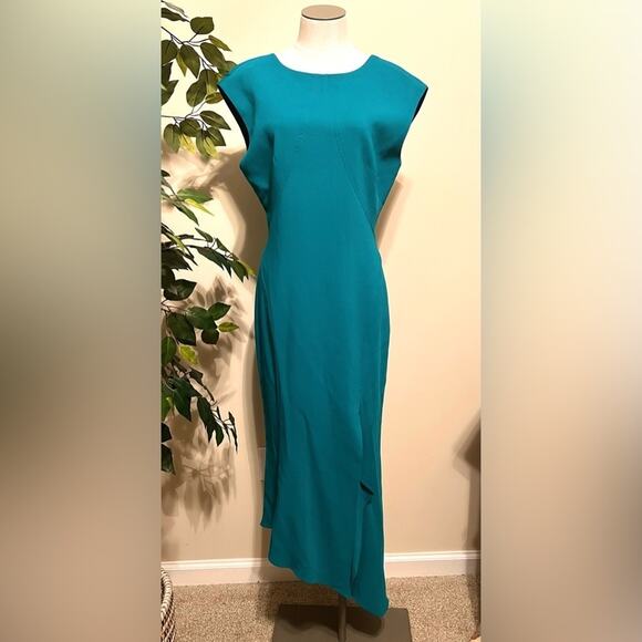 NWT Ginger & Smart Dressy Formal Asymmetrical Eternal Note Midi Dress Size 12 - Picture 2 of 6